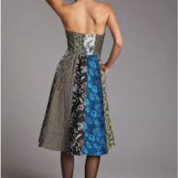 Anthropologie Strapless A-line Dress for Weddings - Picture 3 of 12